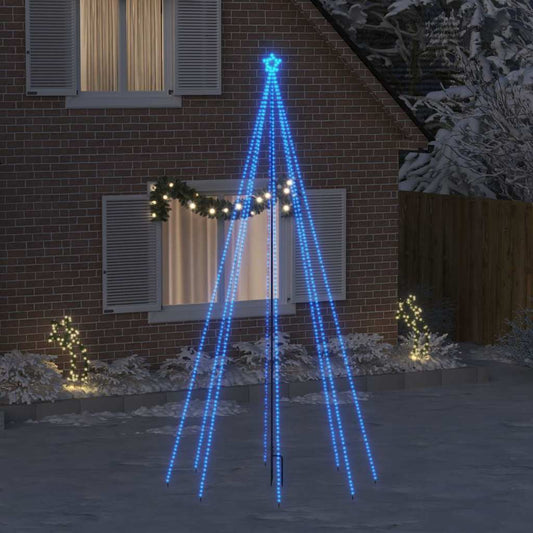 LED-kerstboom binnen buiten 576 LEDs 3,6 m blauw