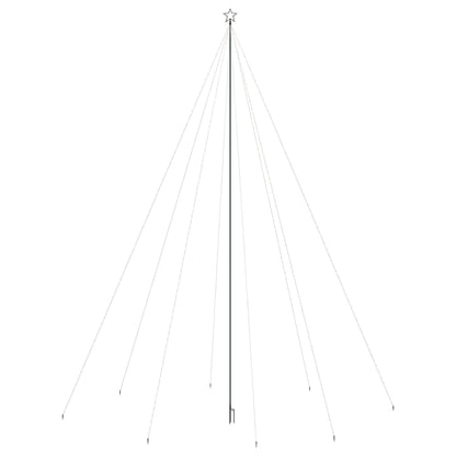 LED-kerstboom binnen buiten 1300 LEDs koud wit 8 m