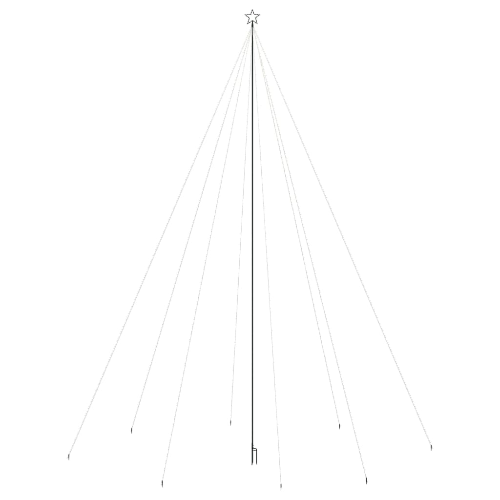 LED-kerstboom Binnen Buiten 1300 LEDs kleurrijk 8 m