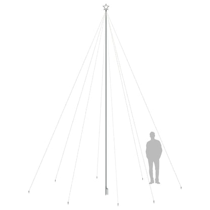 LED-kerstboom Binnen Buiten 1300 LEDs kleurrijk 8 m