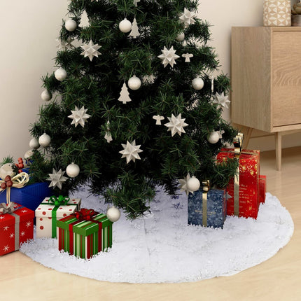 Luxe Kerstboomrok Wit Imitatiebont