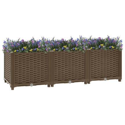 Tuinschaal 40 X 40 X 29 Cm Pp Bruin