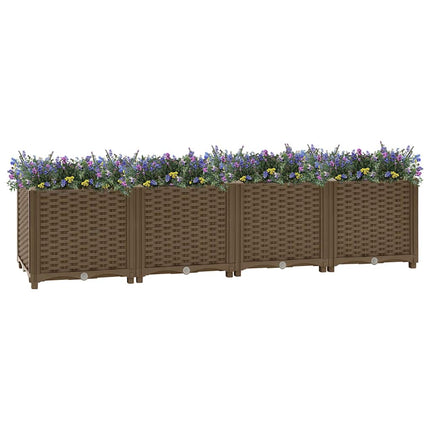 Tuinschaal 40 X 40 X 29 Cm Pp Bruin