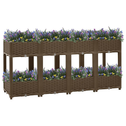 Tuinschaal 40 X 40 X 29 Cm Pp Bruin