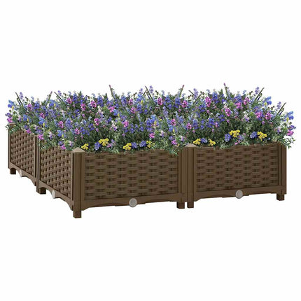 Tuinschaal 40 X 40 X 29 Cm Pp Bruin