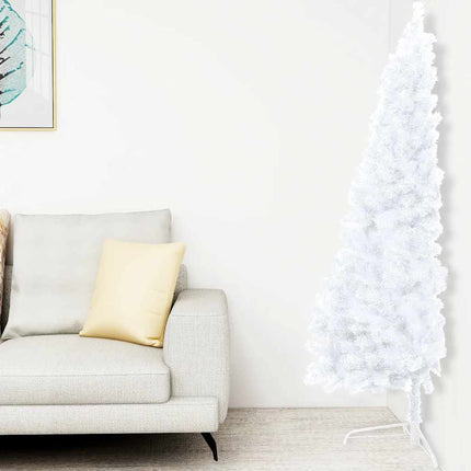 Kunstkerstboom Met Verlichting En Kerstballen Half