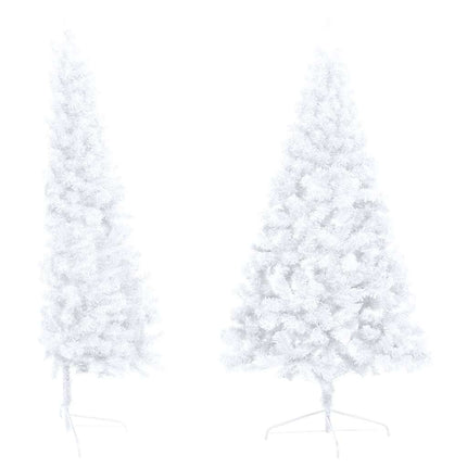 Kunstkerstboom Met Verlichting En Kerstballen Half