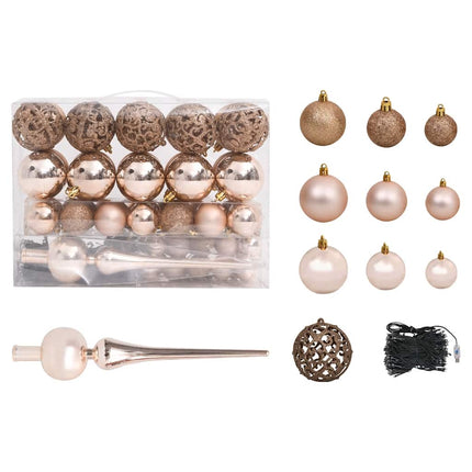 Kunstkerstboom Met Verlichting En Kerstballen Pvc