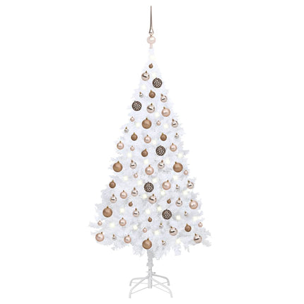 Kunstkerstboom Met Verlichting En Kerstballen Pvc