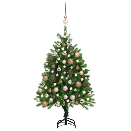 Kunstkerstboom Met Verlichting En Kerstballen 65 Cm Groen