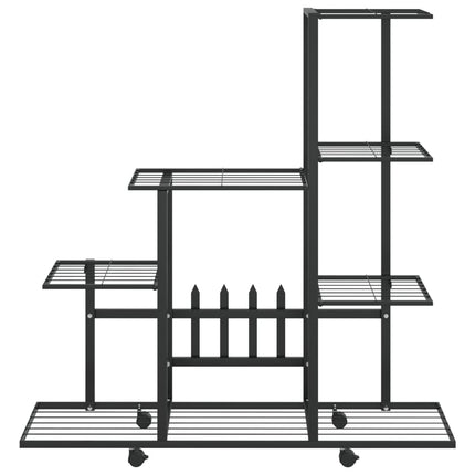 Bloemenstandaard Met Wielen 94,5X25X92,5 Cm Metaal