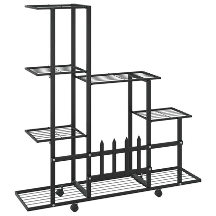 Bloemenstandaard Met Wielen 94,5X25X92,5 Cm Metaal
