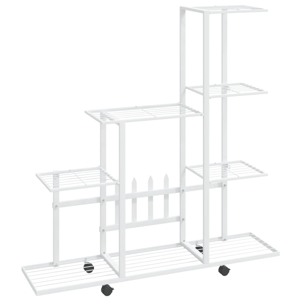 Bloemenstandaard Met Wielen 94,5X25X92,5 Cm Metaal