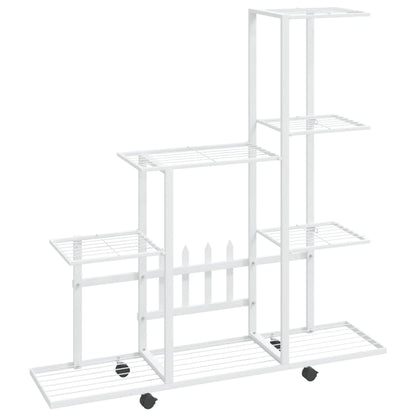 Bloemenstandaard Met Wielen 94,5X25X92,5 Cm Metaal