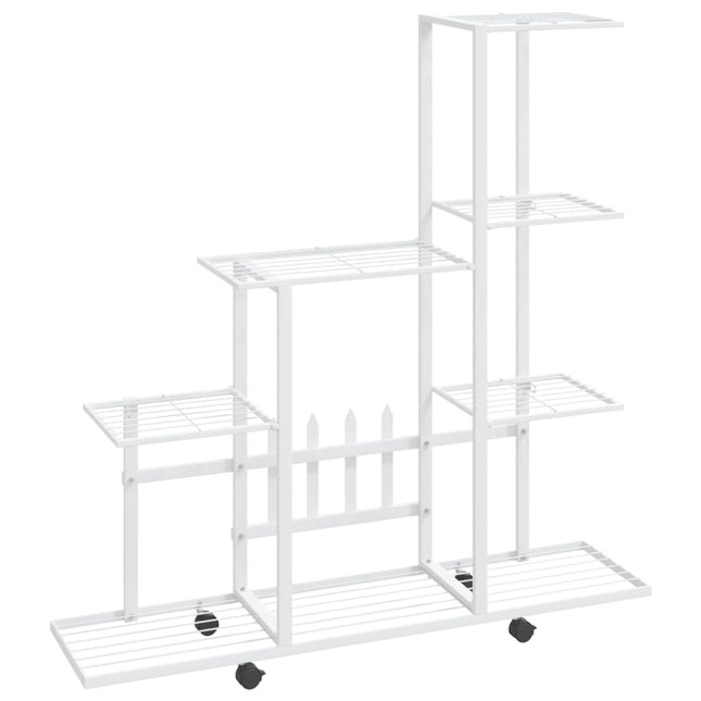 Bloemenstandaard Met Wielen 94,5X25X92,5 Cm Metaal