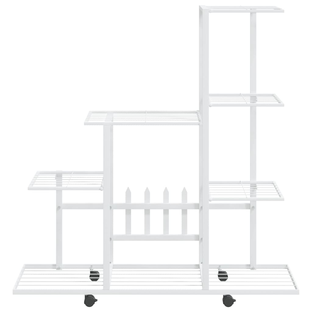 Bloemenstandaard Met Wielen 94,5X25X92,5 Cm Metaal