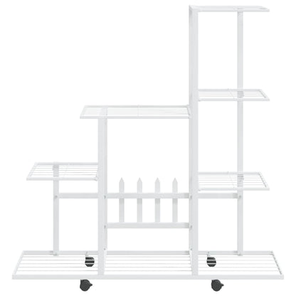 Bloemenstandaard Met Wielen 94,5X25X92,5 Cm Metaal