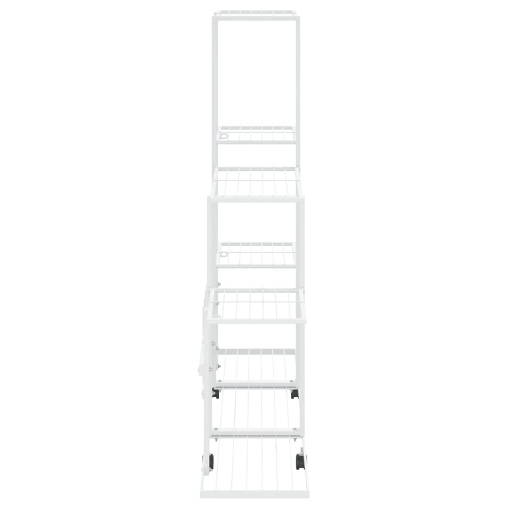 Bloemenstandaard Met Wielen 94,5X25X92,5 Cm Metaal