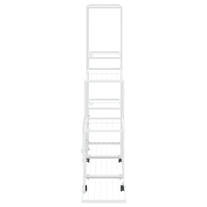 Bloemenstandaard Met Wielen 94,5X25X92,5 Cm Metaal