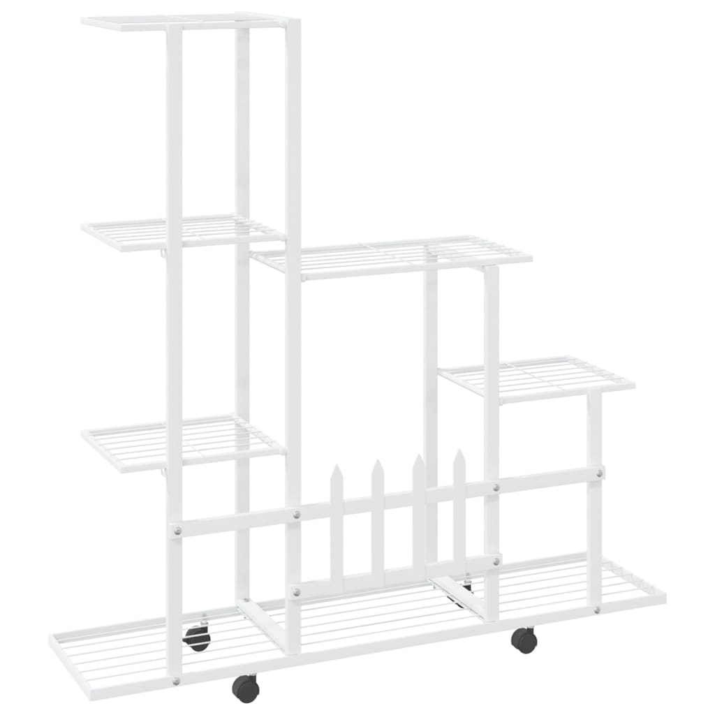Bloemenstandaard Met Wielen 94,5X25X92,5 Cm Metaal