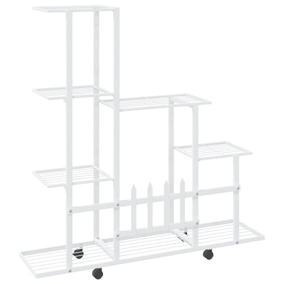 Bloemenstandaard Met Wielen 94,5X25X92,5 Cm Metaal