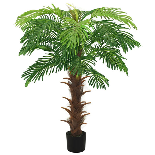 Kunstplant met pot cycaspalm 140 cm groen