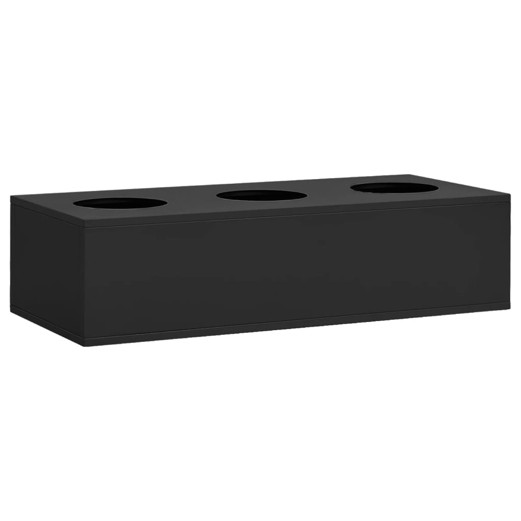 Kantoorbloembak 90X40X23 Cm Staal Kleurig