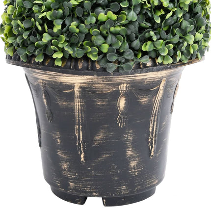 Kunstplant Met Pot Buxus Spiraal 59 Cm Groen