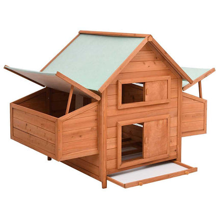 Kippenhok 150X96X110 Cm Massief Vurenhout