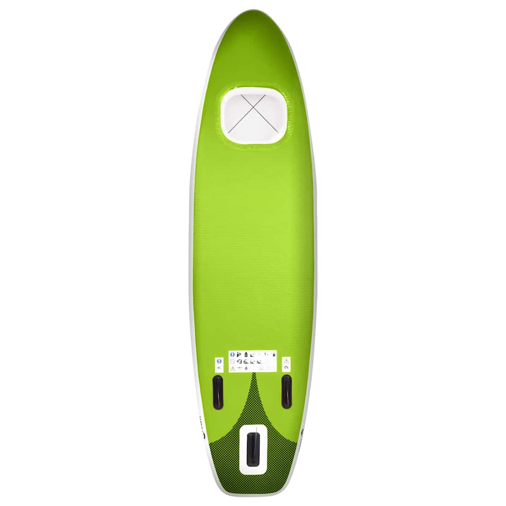 Stand Up Paddleboardset opblaasbaar 300x76x10 cm groen