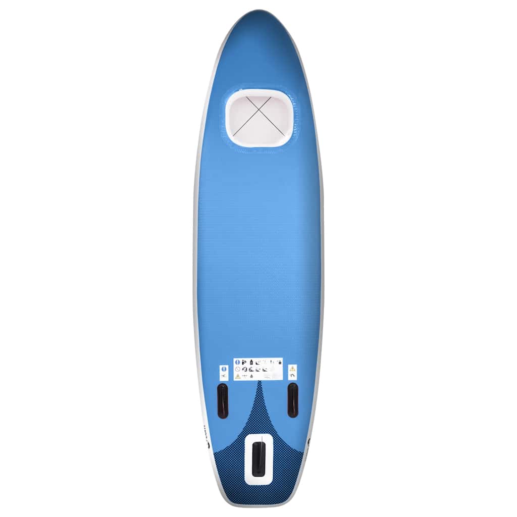 Stand Up Paddleboardset opblaasbaar 360x81x10 cm zeeblauw
