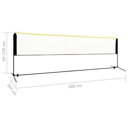 Badmintonnet Verstelbaar 500X103X94-158 Cm Metaal