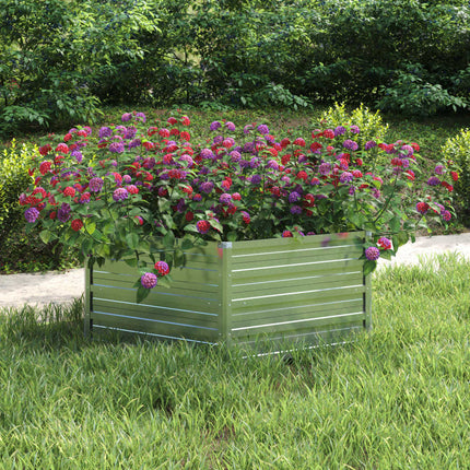 Plantenbak Verhoogd 129X45 Cm Gegalvaniseerd Staal Kleur