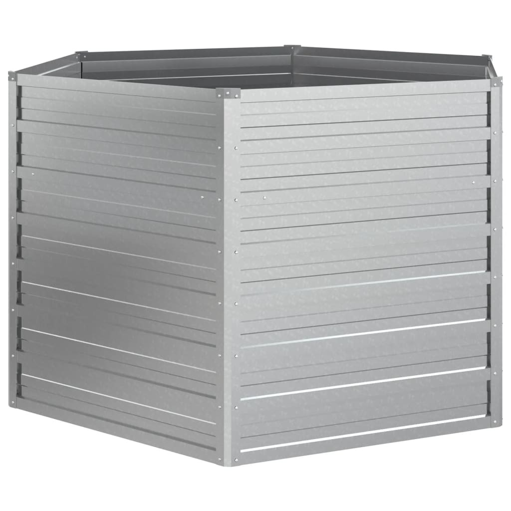 Plantenbak Verhoogd 129X77 Cm Gegalvaniseerd Staal Kleur