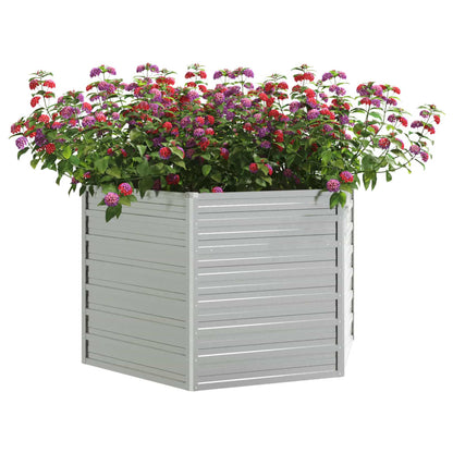 Plantenbak Verhoogd 129X77 Cm Gegalvaniseerd Staal Kleur