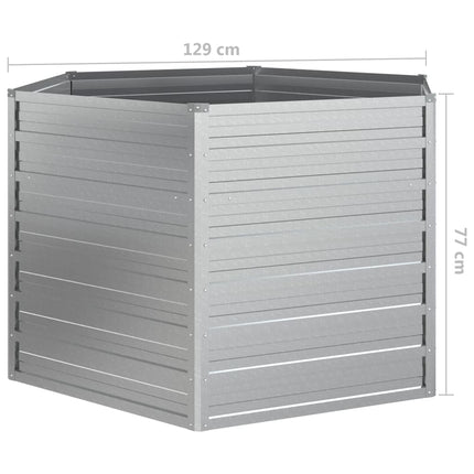 Plantenbak Verhoogd 129X77 Cm Gegalvaniseerd Staal Kleur