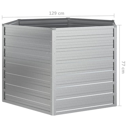 Plantenbak Verhoogd 129X77 Cm Gegalvaniseerd Staal Kleur