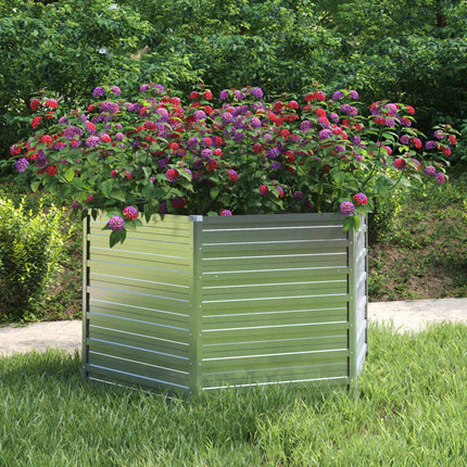 Plantenbak Verhoogd 129X45 Cm Gegalvaniseerd Staal Kleur