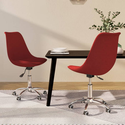 Eetkamerstoelen Draaibaar Stof Kleurig