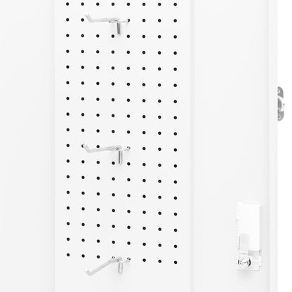 Zadelkast 53x53x140 cm staal wit