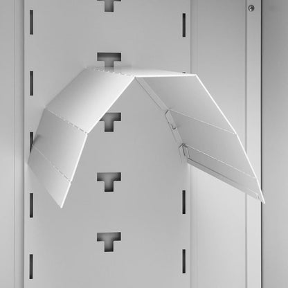 Zadelkast 53x53x105 cm staal lichtgrijs