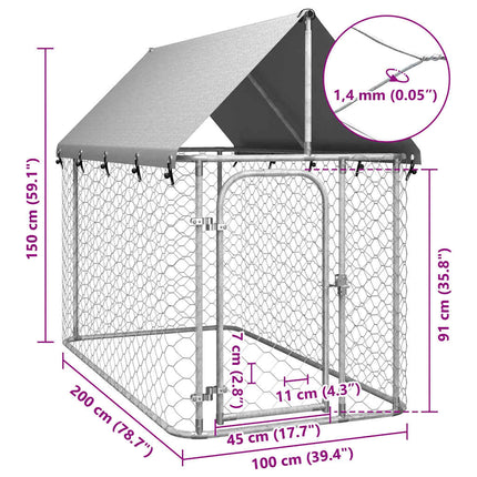 Hondenkennel Voor Buiten Met Dak