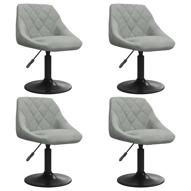 Eetkamerstoelen Draaibaar Fluweel