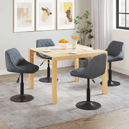 Eetkamerstoelen Draaibaar Fluweel