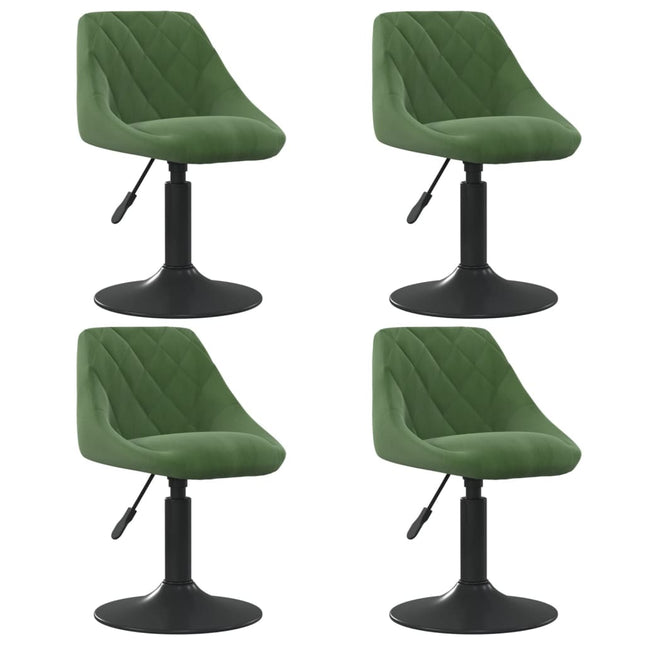Eetkamerstoelen Draaibaar Fluweel