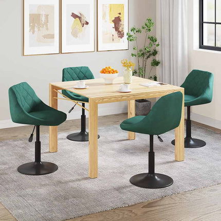Eetkamerstoelen Draaibaar Fluweel