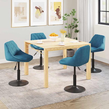 Eetkamerstoelen Draaibaar Fluweel