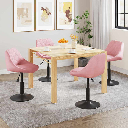 Eetkamerstoelen Draaibaar Fluweel