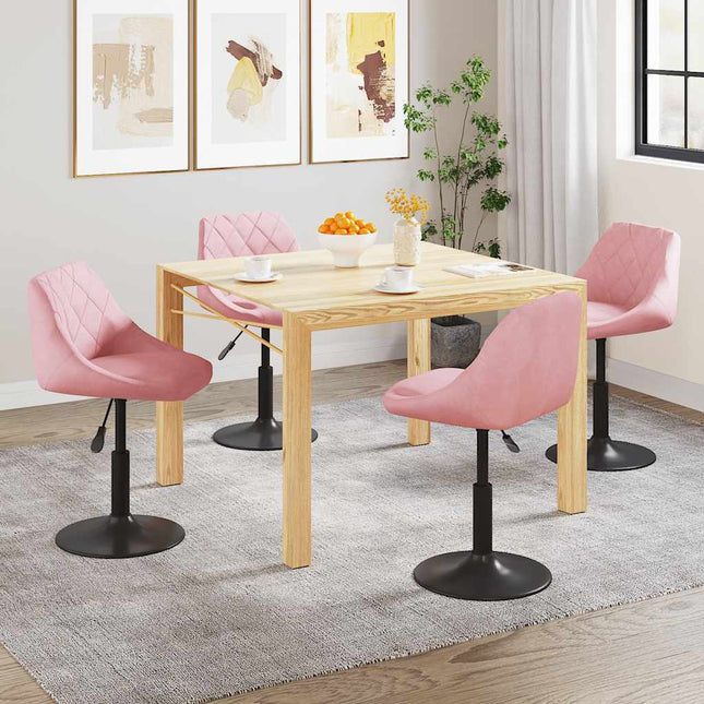 Eetkamerstoelen Draaibaar Fluweel
