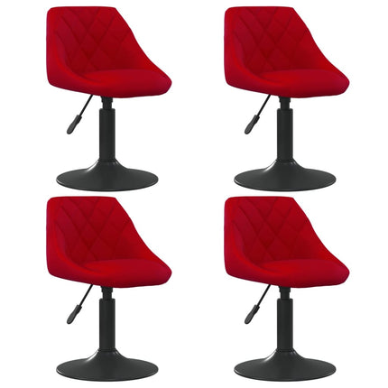 Eetkamerstoelen Draaibaar Fluweel